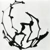 DANCE SCORE - TYPE B (1997) – no.02, aluminum sheet, black color, 20 x 20 cm