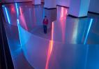 EVENT OF SPACE (2014), Kunsthalle Košice (SK) – Pavel Korbička / Event of Space (2014), site-specific installation, polycarbonates, neons, 210x660x1610 cm