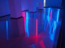 EVENT OF SPACE (2014), Kunsthalle Košice (SK) – Pavel Korbička / Event of Space (2014), site-specific installation, polycarbonates, neons, 210x660x1610 cm