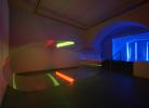 EVENT OF SPACE (2013), Caesar Gallery, Olomouc (CZ) – Pavel Korbička / Oval, site-specific installation, polyrbonates, neons, 220x500x210 cm, photo: Oldřich Šembera