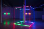 THE HORIZONS OF LIGHT (2019), Artikle Gallery, Brno (CZ) – Pavel Korbička / Light Cube, neons, 220x220x220 cm, photo: Kubicek.studio