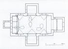 LIGHT CONDUCTORS (2005 - 2009) – The former church St. Anthony from Podova in Sokolov (2009), floor plan of the site-specific installation