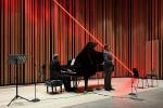 Pavel Korbička – ISOLINE (2025), intervention for the Leoš Janáček concert - NOTEBOOK OF THE DISAPPEARED, concert hall of the FU OU in Ostrava (CZ), 1600 cm
