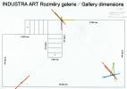 THE EDGE (2024), Industra Art Gallery in Brno (CZ) – PAVEL KORBIČKA – floor plan of the site-specific installation