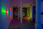 PERSPECTIVE OF LIGHT (2024), Al-Tiba9 Art Gallery, Barcelona (ES) – PAVEL KORBIČKA - HORIZONS OF LIGHT (2019), neon glass tube; BUILDING No.03 (2023), neon glass tubes, installation, photo: Luca Rossini 