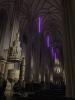 VIA ADVENTUS (2024), Church of St. James in Brno (CZ)  – PAVEL KORBIČKA - VIA ADVENTUS, Fourth Sunday of Advent, 4pcs neon glass tubes, site-specific installation, 320 cm