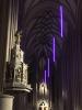 VIA ADVENTUS (2024), Church of St. James in Brno (CZ)  – PAVEL KORBIČKA - VIA ADVENTUS, Fourth Sunday of Advent, 4pcs neon glass tubes, site-specific installation, 320 cm